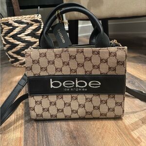 Bebe Tan and Black Petite bag